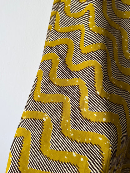 Deadstock african batik wrap skirt