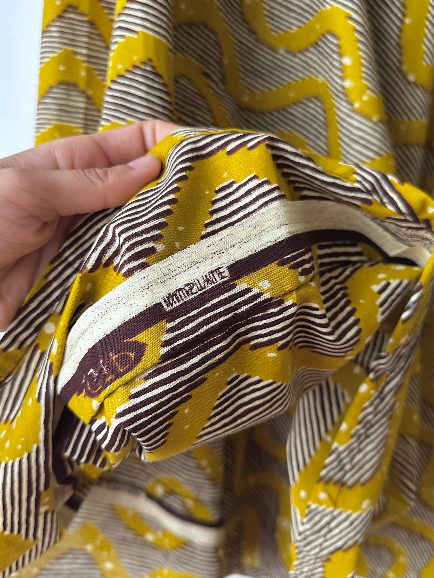 Deadstock african batik wrap skirt