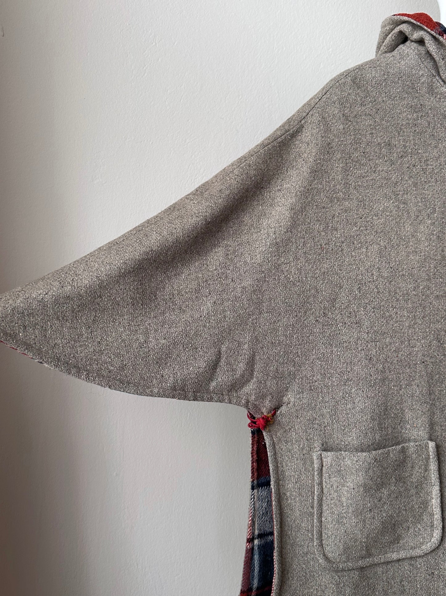 60's 70's Wool poncho リバーシブル ポンチョ vintage 