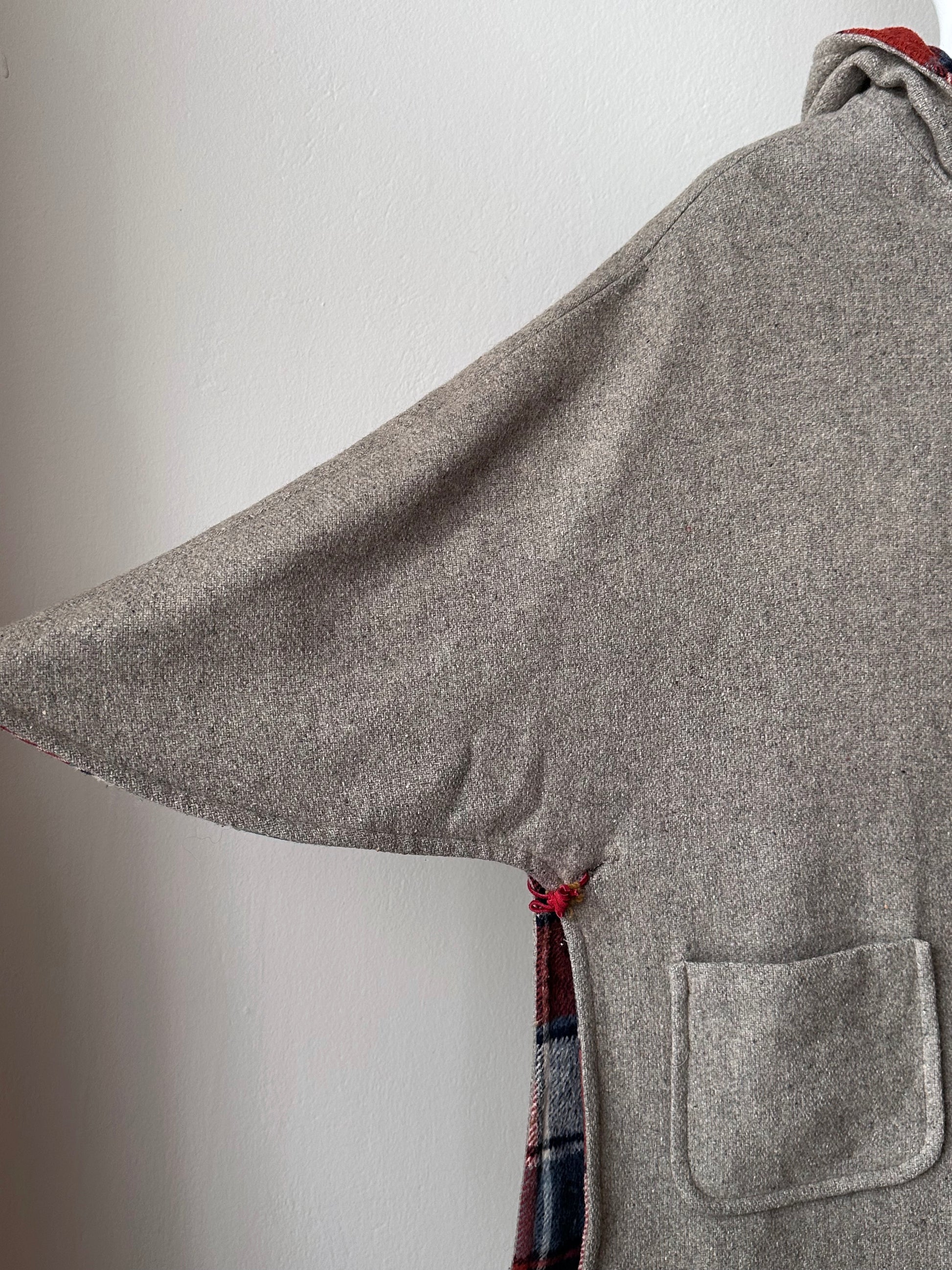 60's 70's Wool poncho リバーシブル ポンチョ vintage 