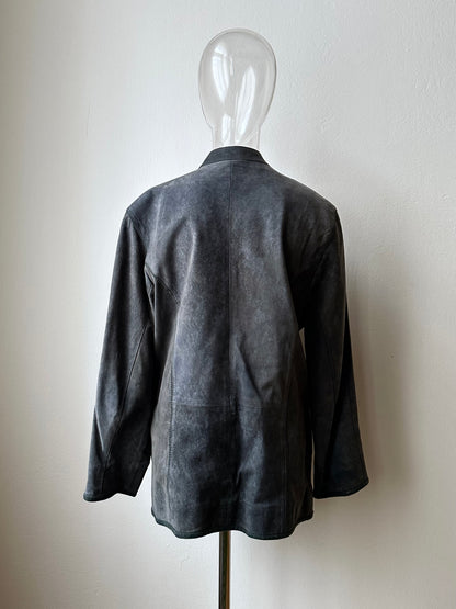 Tyrolean leather tailored jacket