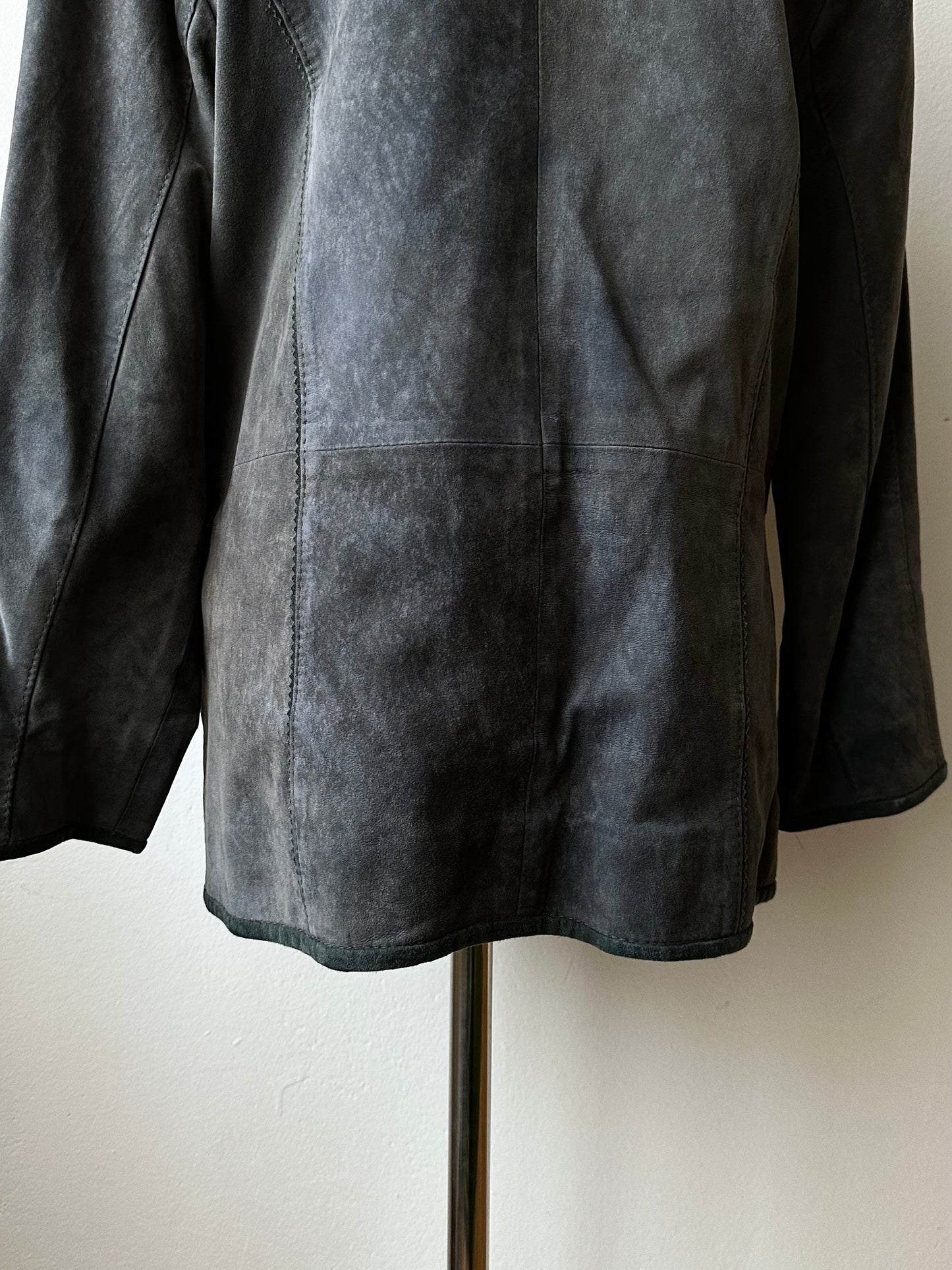 Tyrolean leather tailored jacket