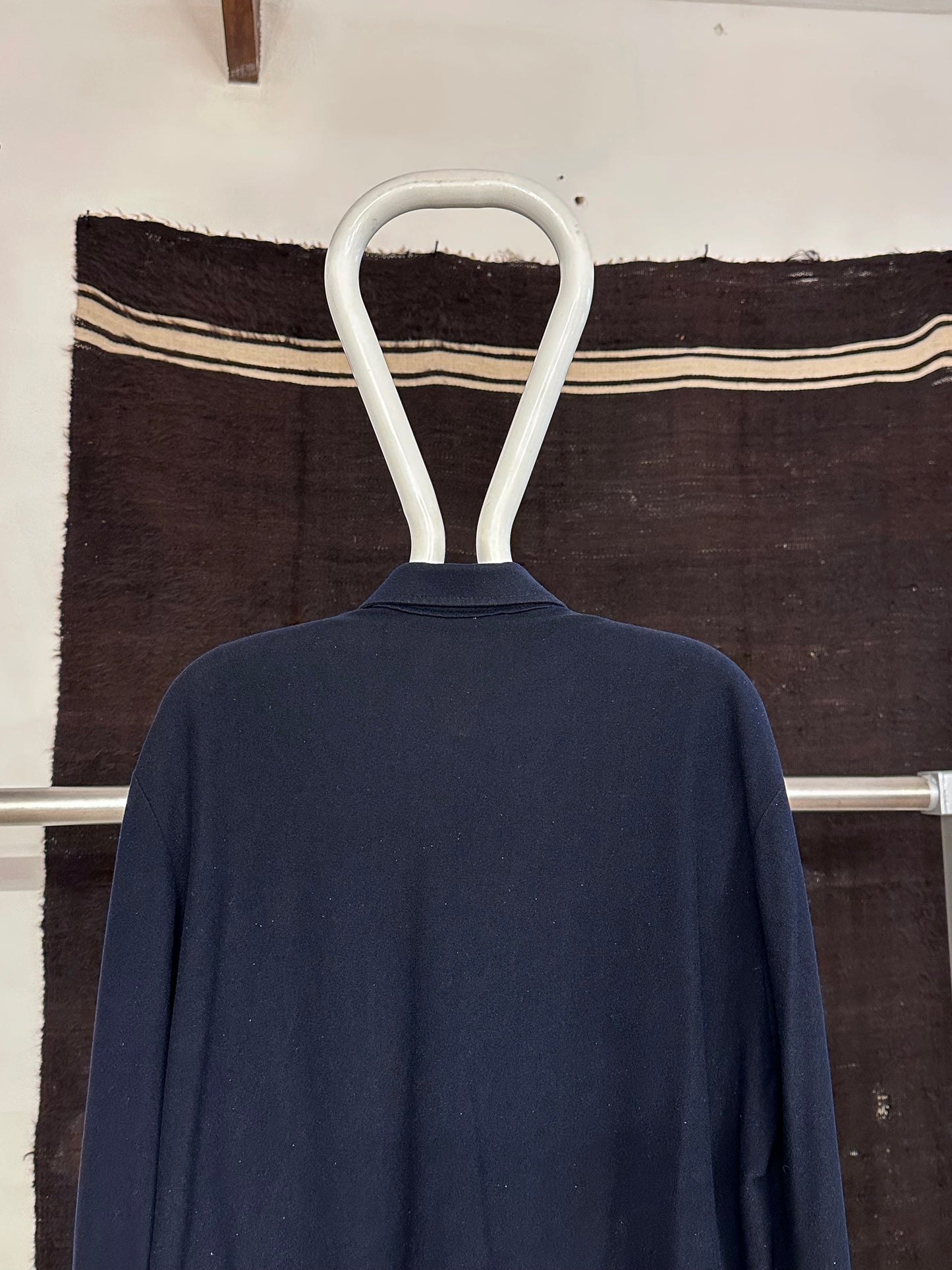 70s Black Wool/Nylon shirt