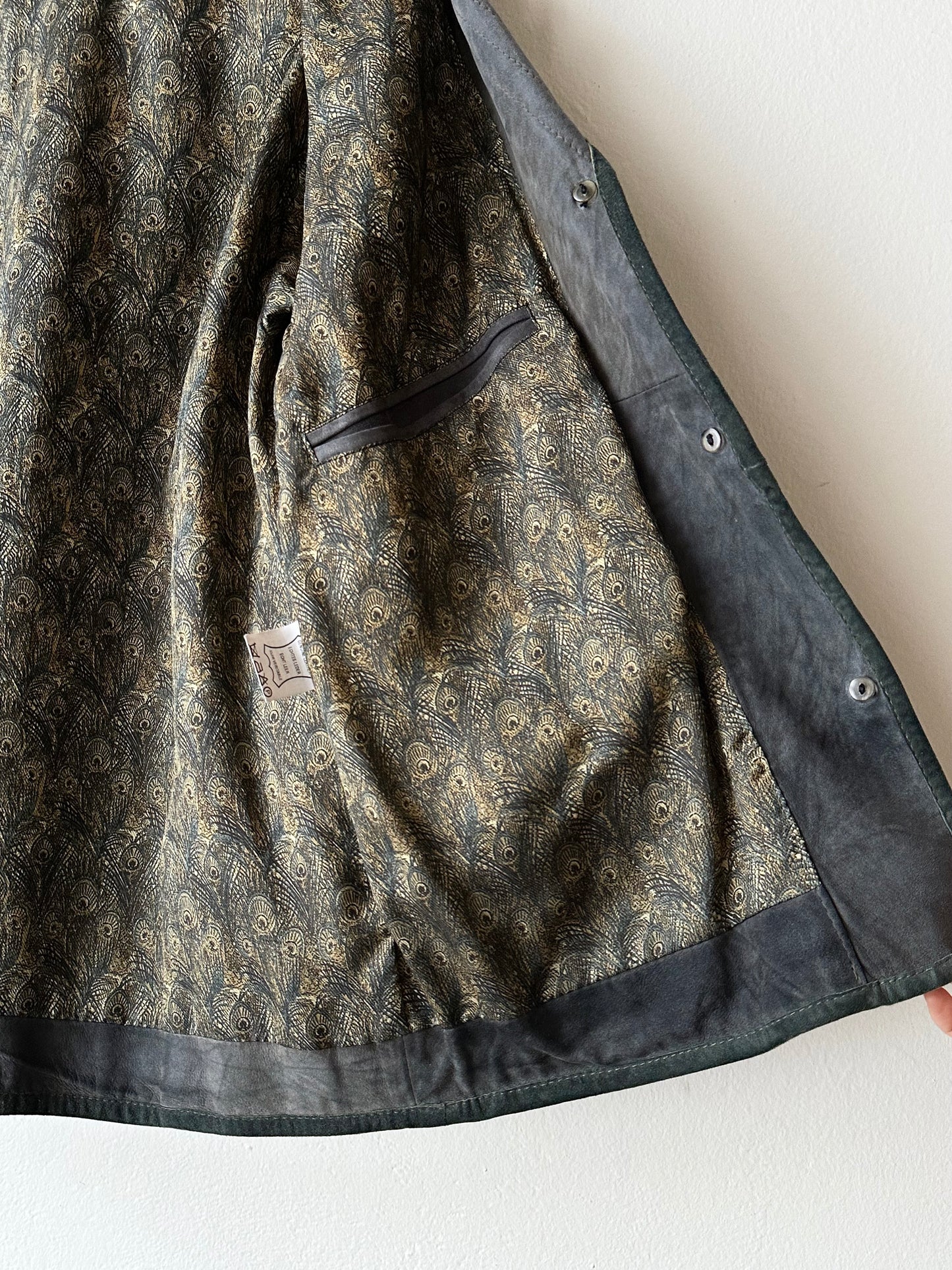 Tyrolean leather tailored jacket