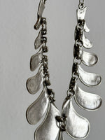 Brushed metal drop necklace