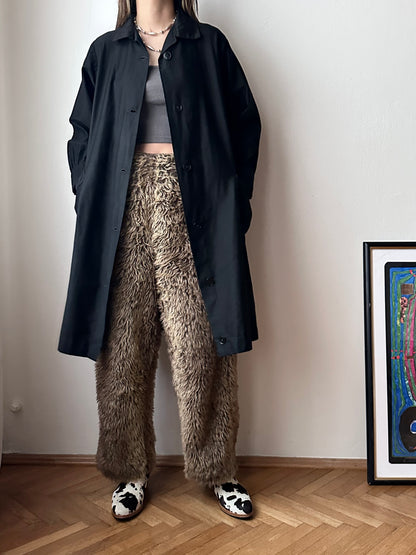 50-60s France light moleskin shirt jacket