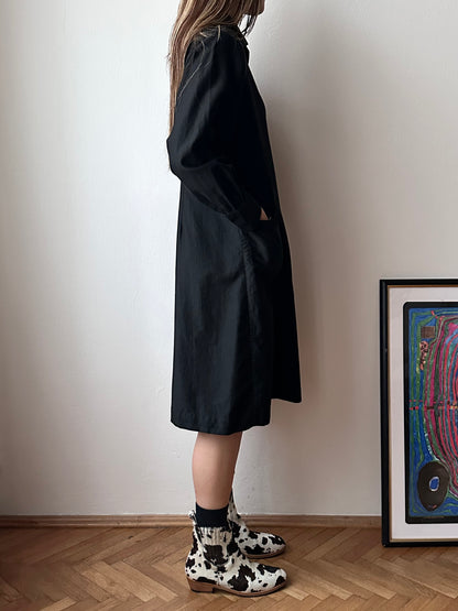 50-60s France light moleskin shirt jacket