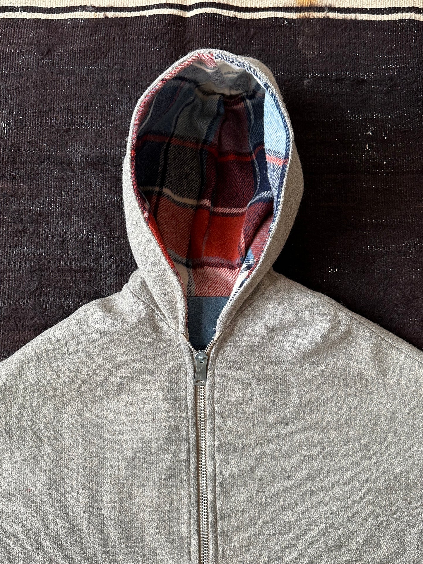 60's 70's Wool poncho リバーシブル ポンチョ vintage 