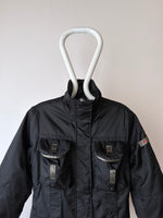 cyber black nylon jacket