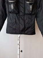 cyber black nylon jacket