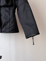 cyber black nylon jacket