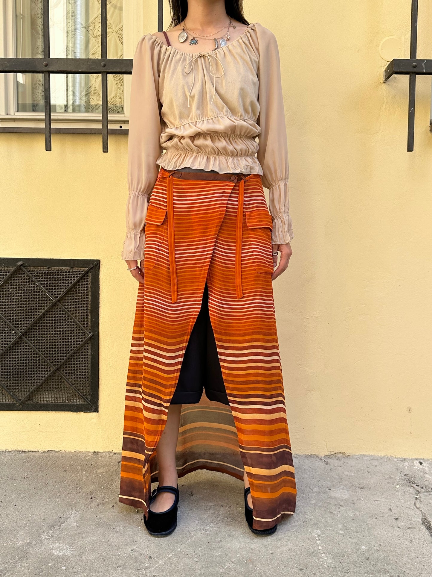 Berlin design wrap skirt W29-30