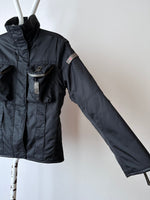 cyber black nylon jacket