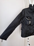 cyber black nylon jacket