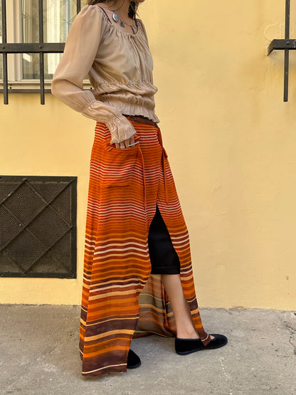 Italy beige chiffon top