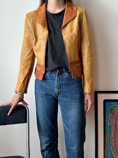 70s leather jacket