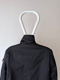 cyber black nylon jacket