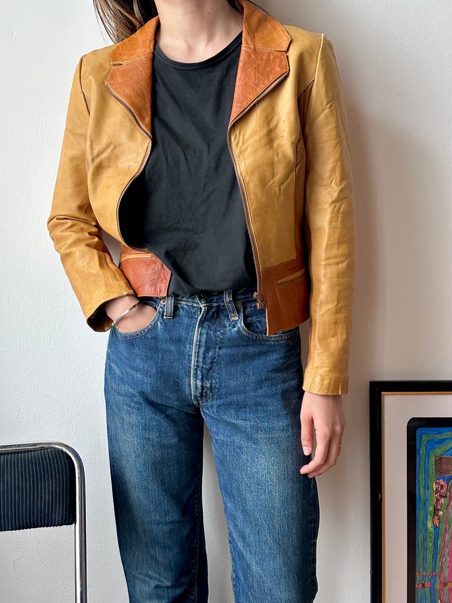 70s leather jacket