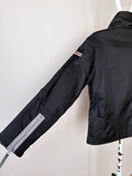 cyber black nylon jacket