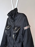 cyber black nylon jacket