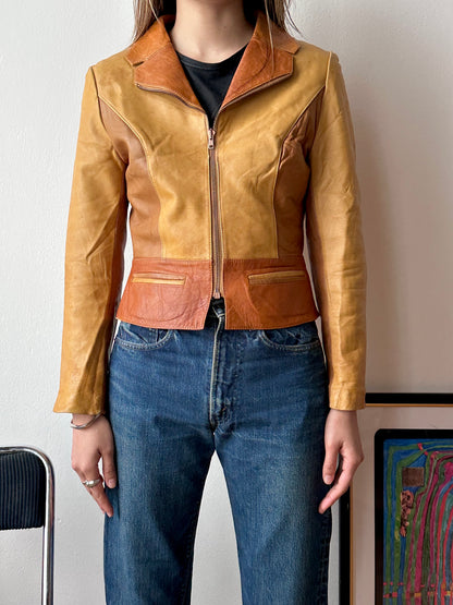 70s leather jacket