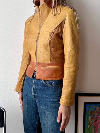 70s leather jacket