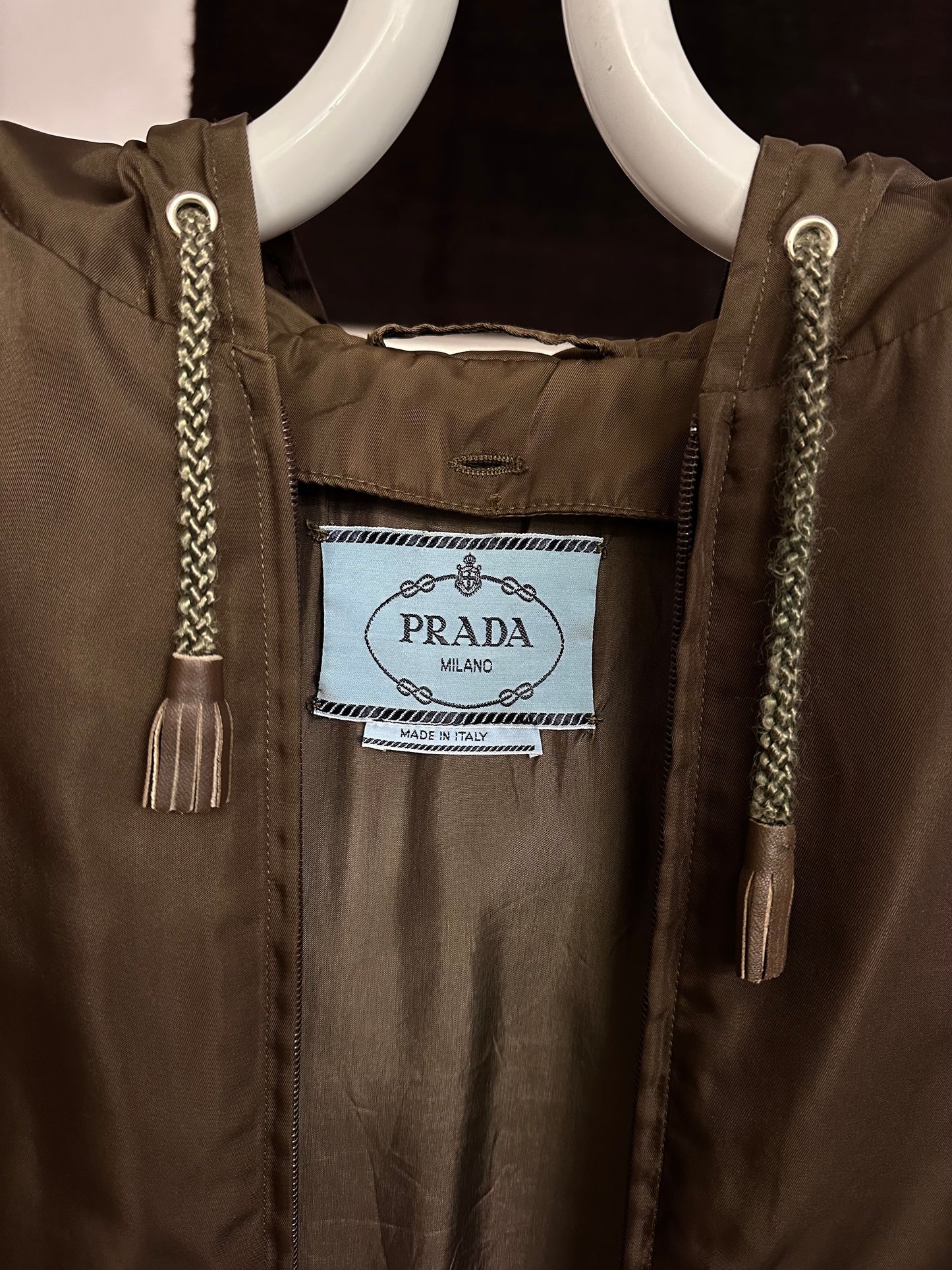 mid 90s PRADA pocono nylon jacket with liner