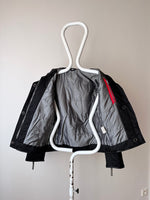 cyber black nylon jacket