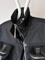 cyber black nylon jacket