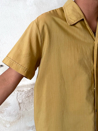 70s open collar shirt