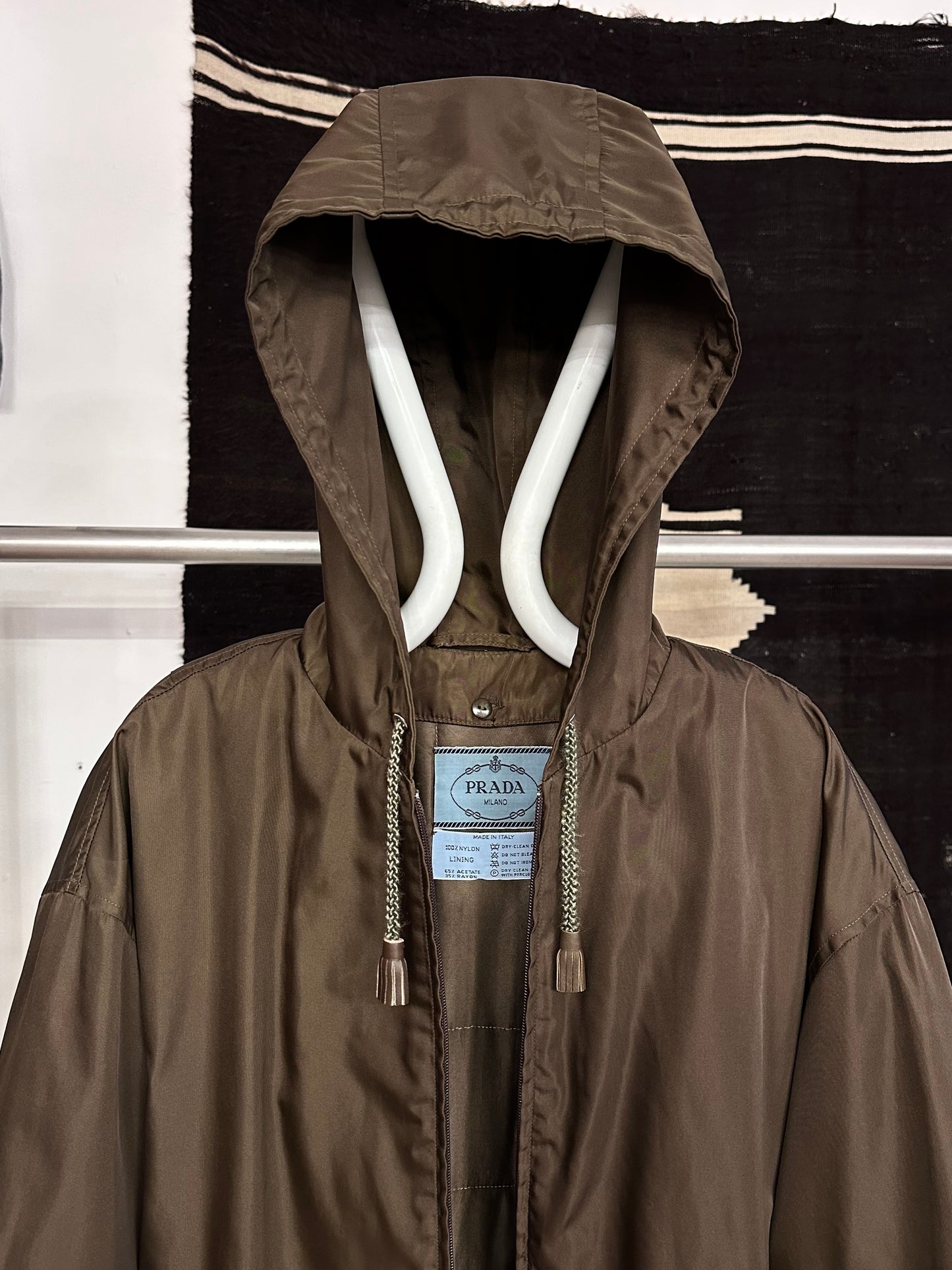 mid 90s PRADA pocono nylon jacket with liner