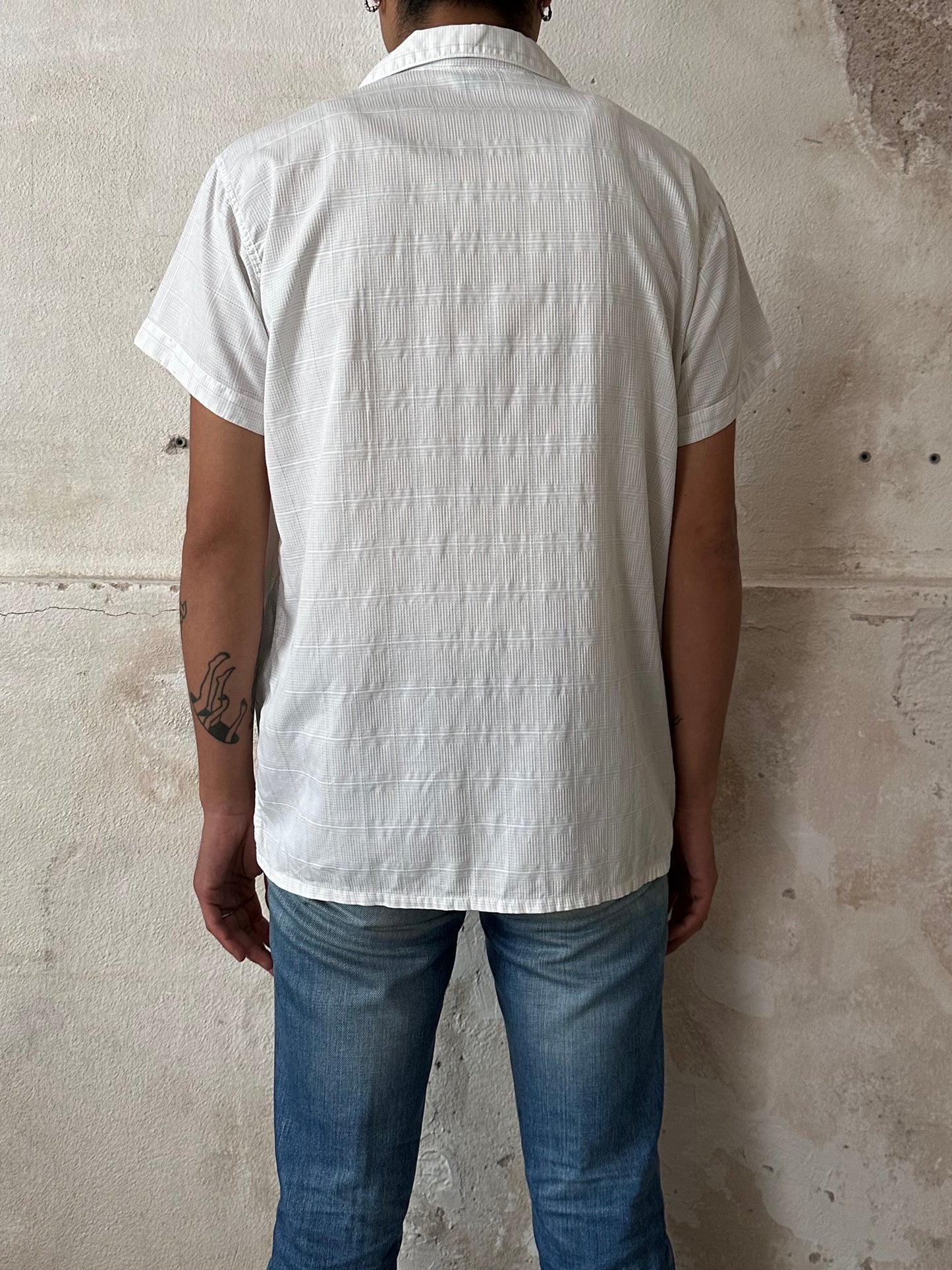 60s open collar shirt