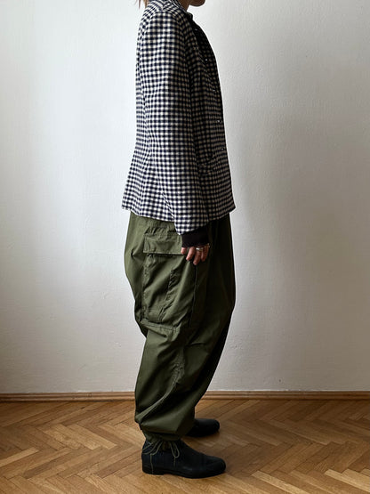 vintage gingham plaid jacket