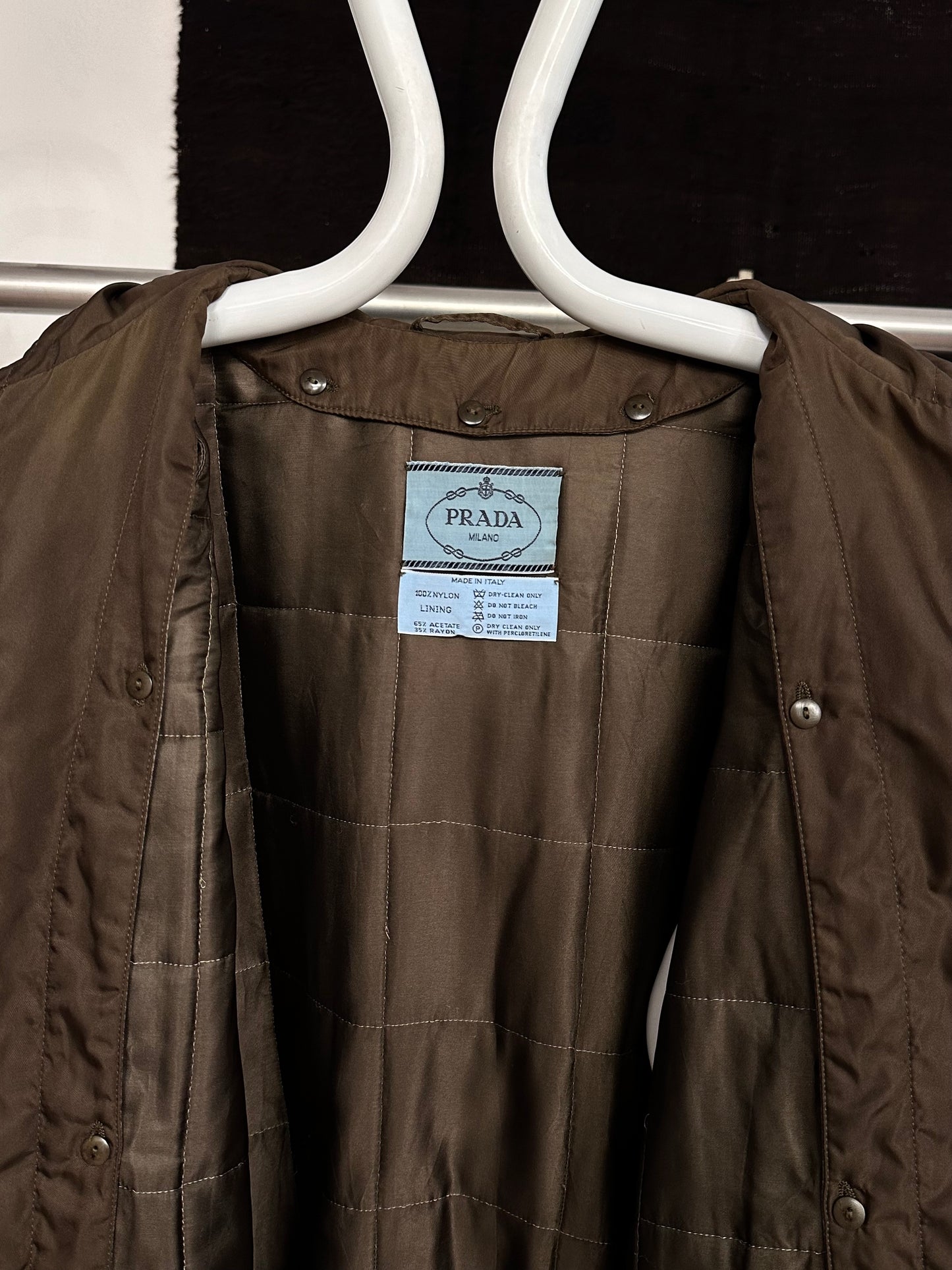 mid 90s PRADA pocono nylon jacket with liner