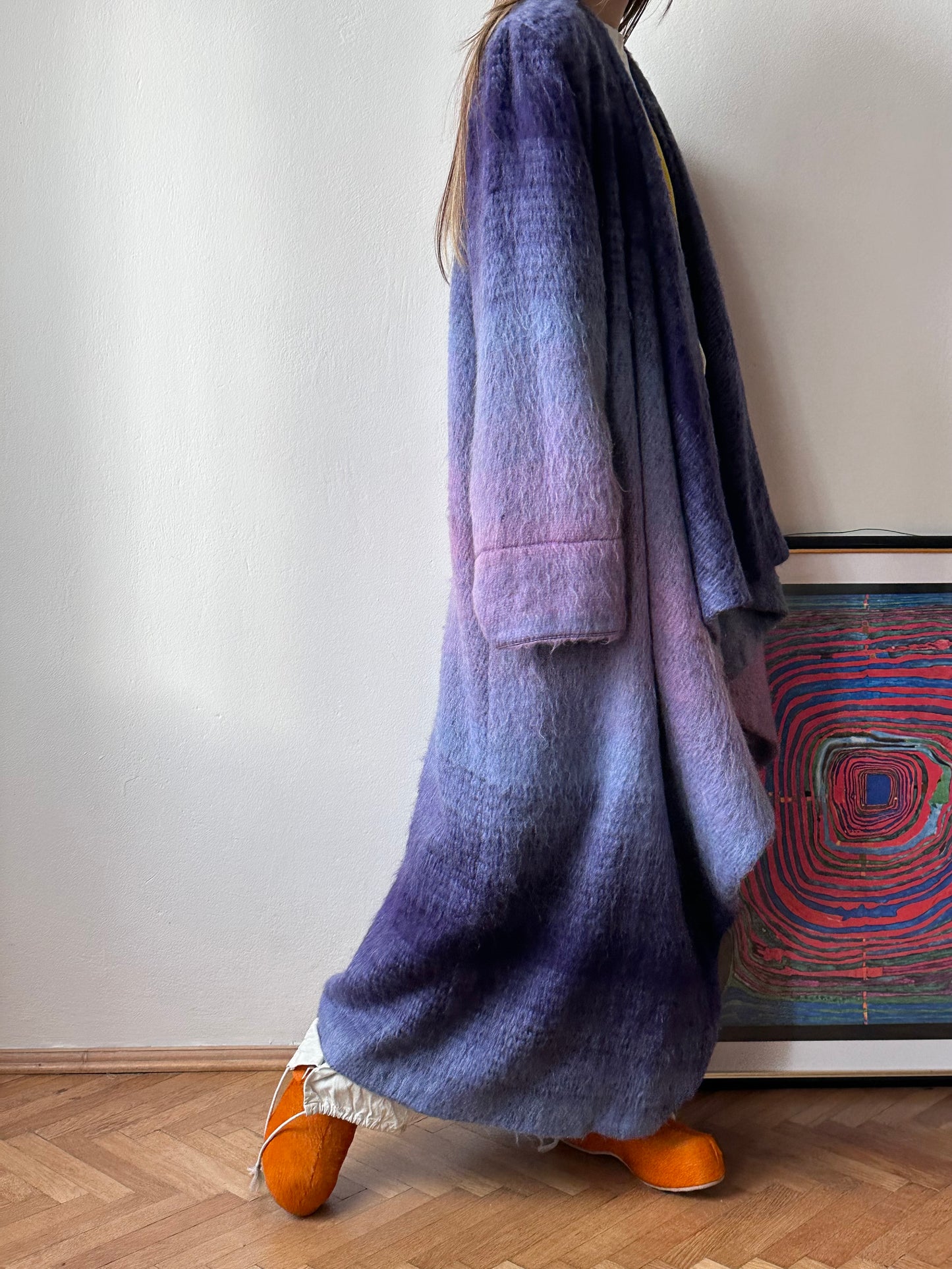 Christian Llinares mohair mixed robe