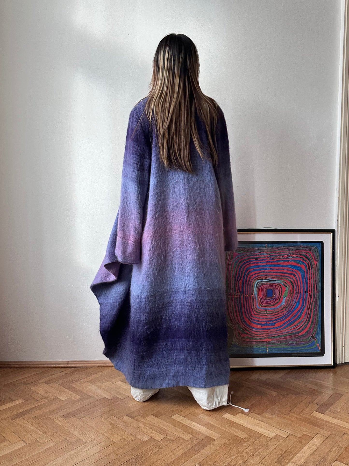 Christian Llinares mohair mixed robe