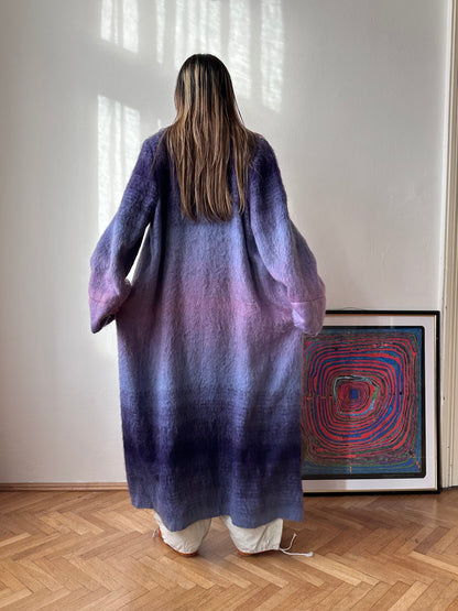 Christian Llinares mohair mixed robe