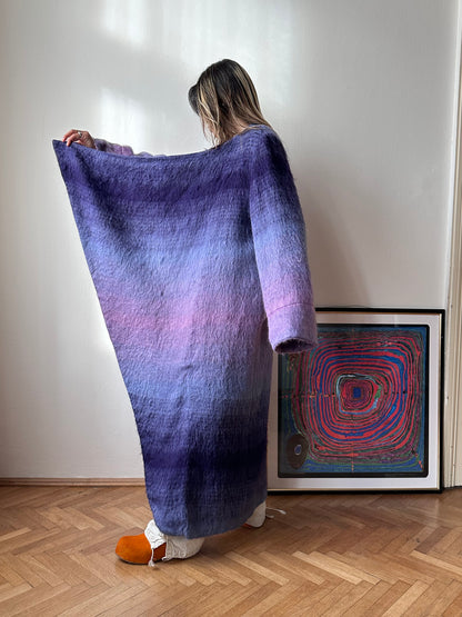 Christian Llinares mohair mixed robe