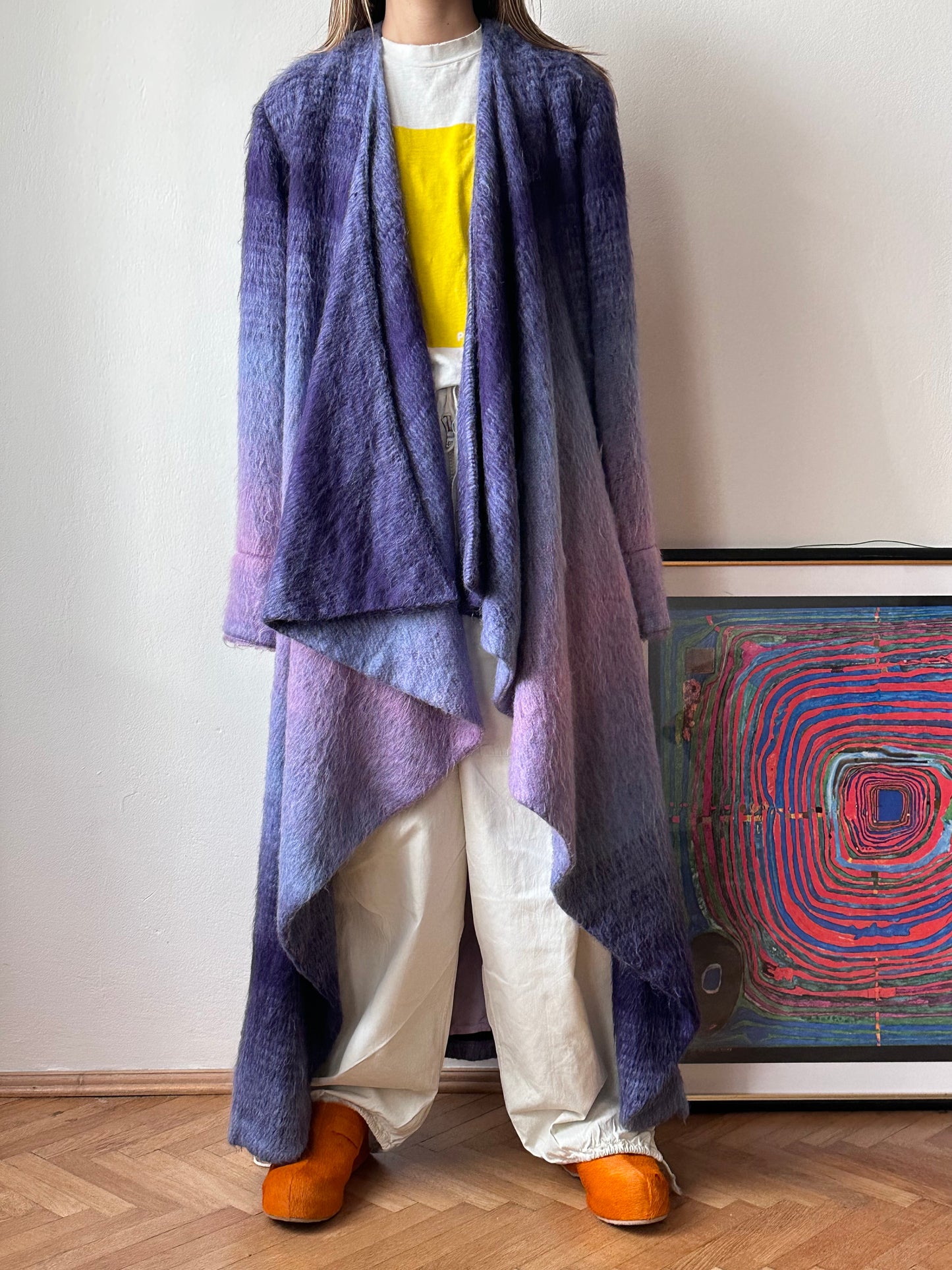 Christian Llinares mohair mixed robe
