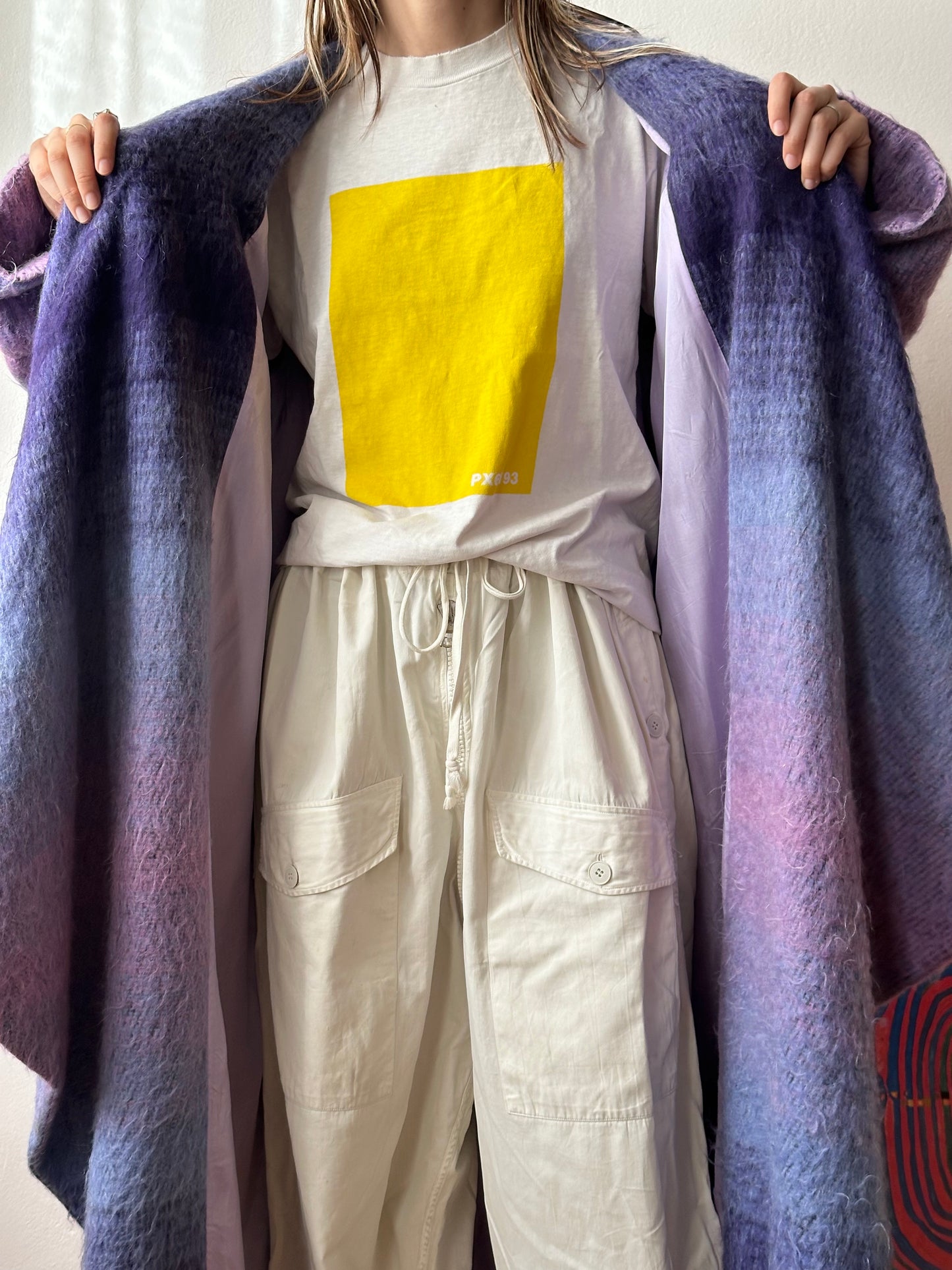 Christian Llinares mohair mixed robe