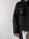 cyber black nylon jacket