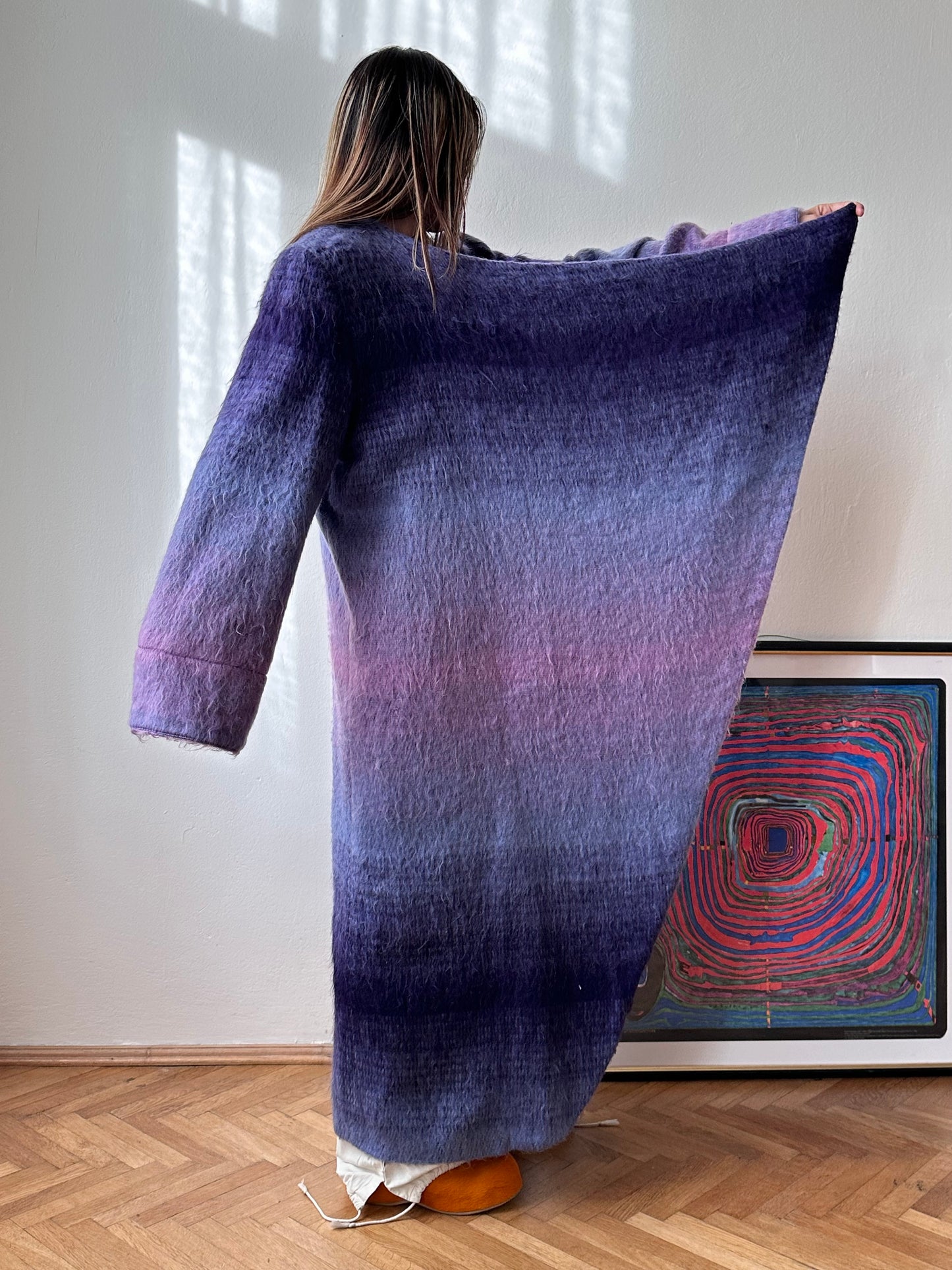 Christian Llinares mohair mixed robe