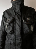 cyber black nylon jacket