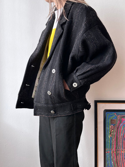 1980s GDR wool double blouson