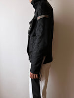 cyber black nylon jacket