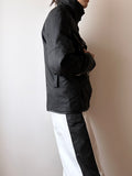 cyber black nylon jacket