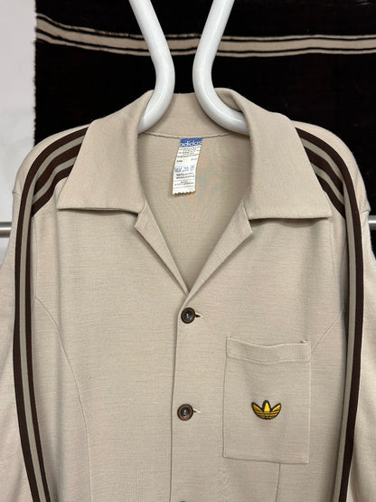 Adidas Schwahn jacket 70's 70年代 1970's Made in West-Germany 西ドイツ製 アディダス Vintage ヴィンテージ ボタンジャージー Toto 古着屋 プラハ 古着 Praha Prague Vintage store Vintage clothing ユーロ古着 ヨーロッパ古着