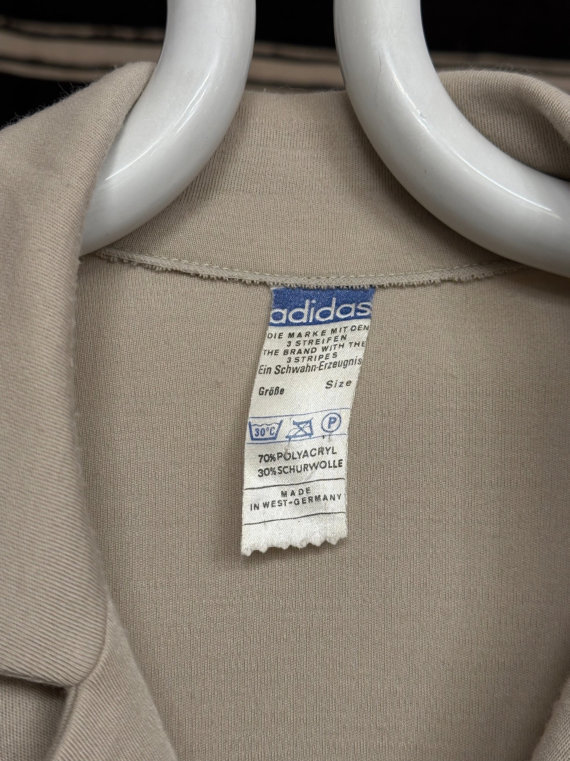 Adidas Schwahn jacket 70's 70年代 1970's Made in West-Germany 西ドイツ製 アディダス Vintage ヴィンテージ ボタンジャージー Toto 古着屋 プラハ 古着 Praha Prague Vintage store Vintage clothing ユーロ古着 ヨーロッパ古着