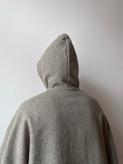 60s-70s Wool reversible poncho