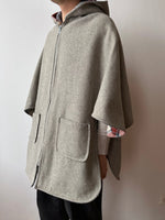 60s-70s Wool reversible poncho